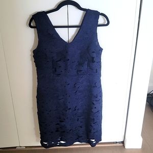 Navy blue banana dress size 10 petite